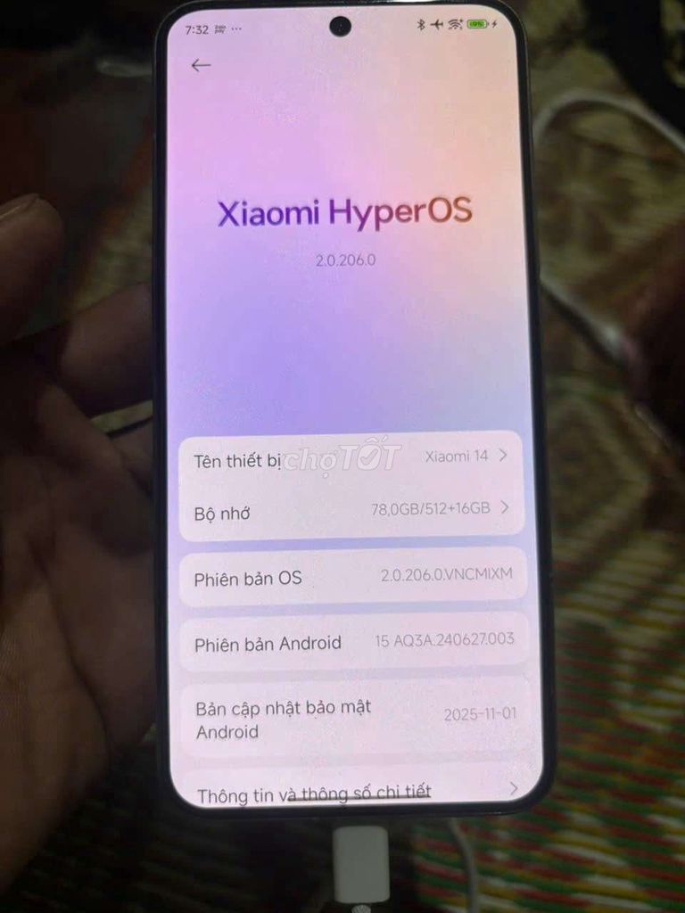 Xiaomi 14 Trắng HyperOS. Mua bán Điện thoại tại Quận Hà Đông Hà Nội được đăng bởi Tình lương xuân  hình 1