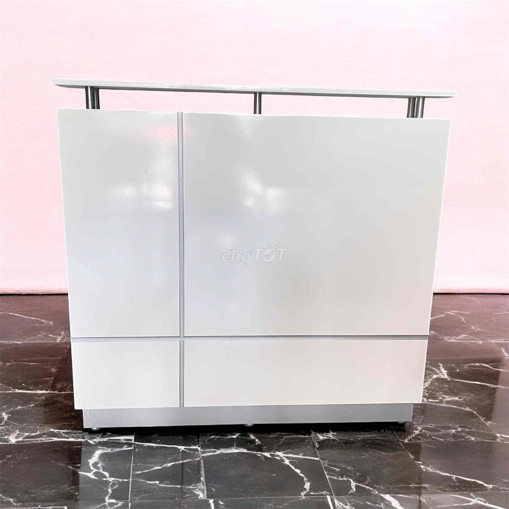 Pass quầy lễ tân 1,2m đặt đóng chắc chắn và mới