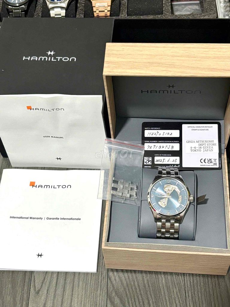 Hamilton Jazzmaster Open Heart 42mm Xanh băng. Mua bán Đồng hồ tại Thành phố Thủ Đức Tp Hồ Chí Minh được đăng bởi Nguyễn Ngọc Phương hình 1