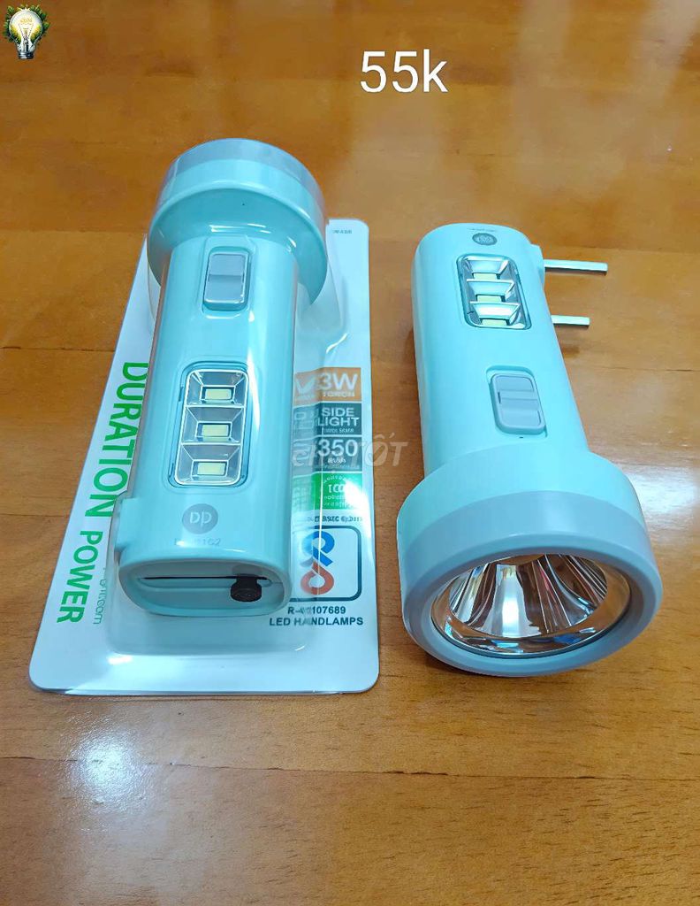 Đèn pin sạc 3W Xanh ngọc. Mua bán Đèn tại Thành phố Rạch Giá Kiên Giang được đăng bởi Nhã Đan hình 1