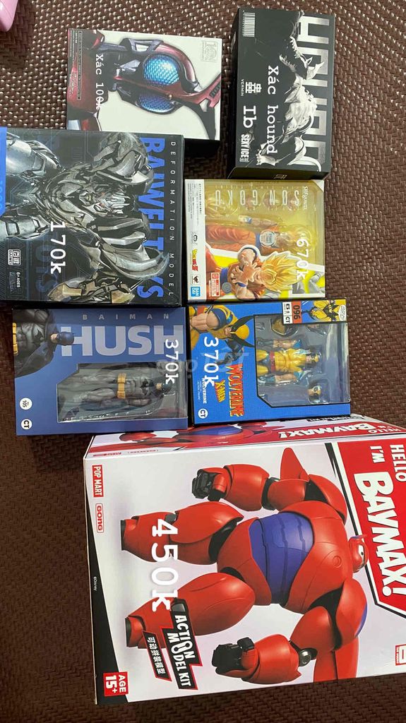 Mô hình Pop Mart Baymax Đỏ tím đã sử dụng
