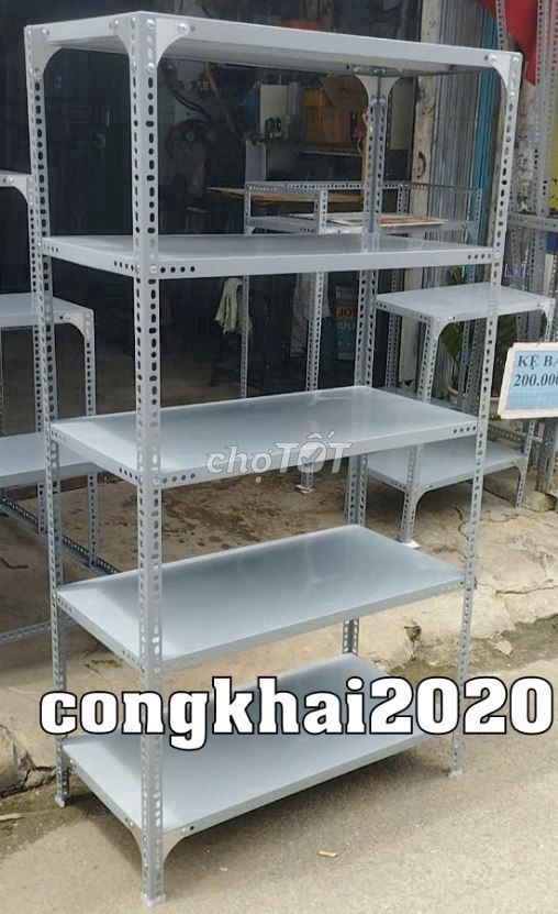 Kệ kho 5 tầng mâm 100x30. Chân V3 cao 2m. Mua bán Tủ, kệ gia đình tại Quận Bình Tân Tp Hồ Chí Minh được đăng bởi Kệ Thép V Lỗ Đa Năng hình 1