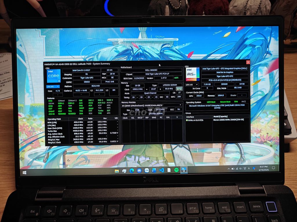 Dell Latitude 7420 i5-1145G7 14 inch 16GB/256GB. Mua bán Laptop tại Quận Hải Châu Đà Nẵng được đăng bởi Trí Nguyễn hình 1