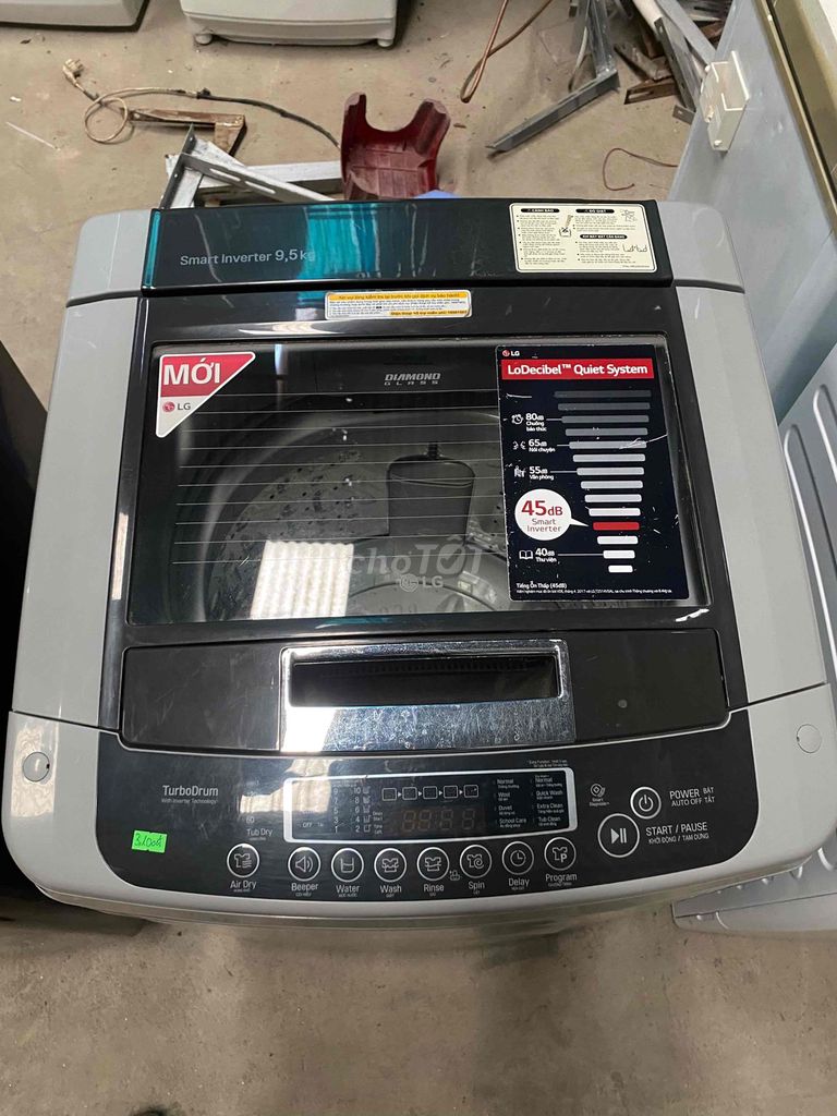 Máy giặt LG cửa ngang 9.5kg Smart Inverter Xám. Mua bán Máy giặt tại Quận Hoàng Mai Hà Nội được đăng bởi điện lạnh chữ tín hình 1