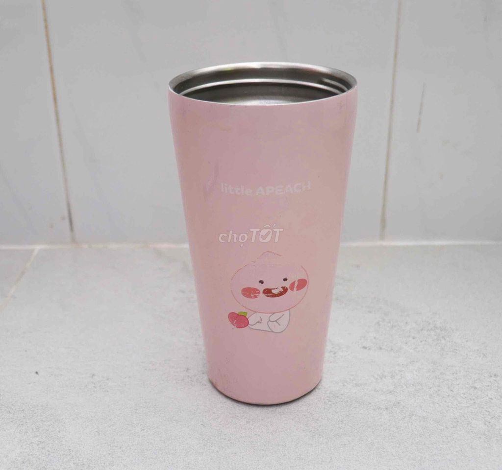 Ly giữ nhiệt Hàn Quốc 600ml Hồng Đã sử dụng. Mua bán Dụng cụ nhà bếp tại Quận 6 Tp Hồ Chí Minh được đăng bởi Anh Leader hình 1