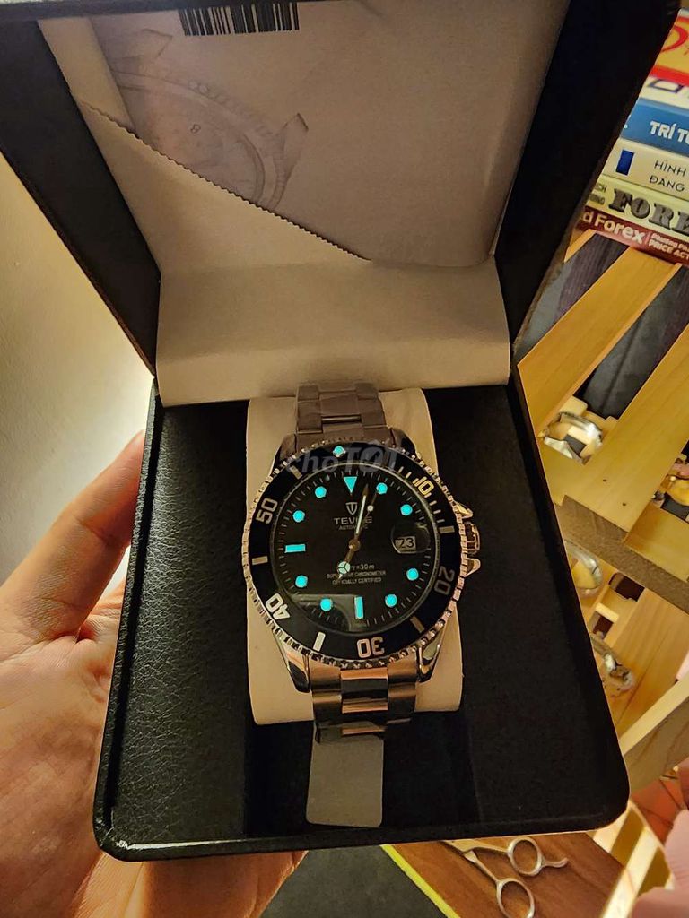 Cơ automatic .Tiểu  RL Submariner_tevise T108a. Mua bán Đồng hồ tại Huyện Đơn Dương Lâm Đồng được đăng bởi homage watch  hình 6