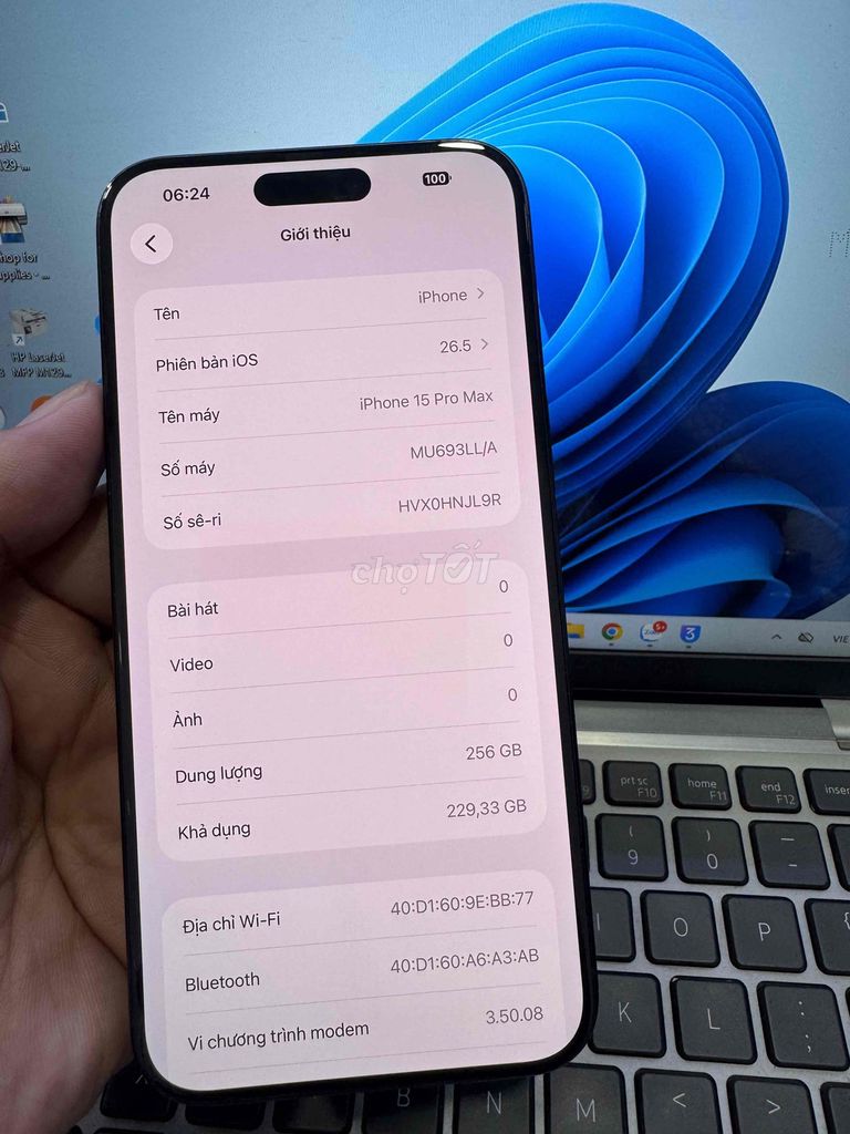 Apple iPhone 15 Pro Max 256GB Xanh 88%. Mua bán Điện thoại tại Quận 6 Tp Hồ Chí Minh được đăng bởi QUỐC THIÊN BÁN GÓP 0 ĐỒNG  hình 1