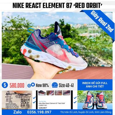 [CHÍNH HÃNG][Mới 99%] Nike React Element 87.