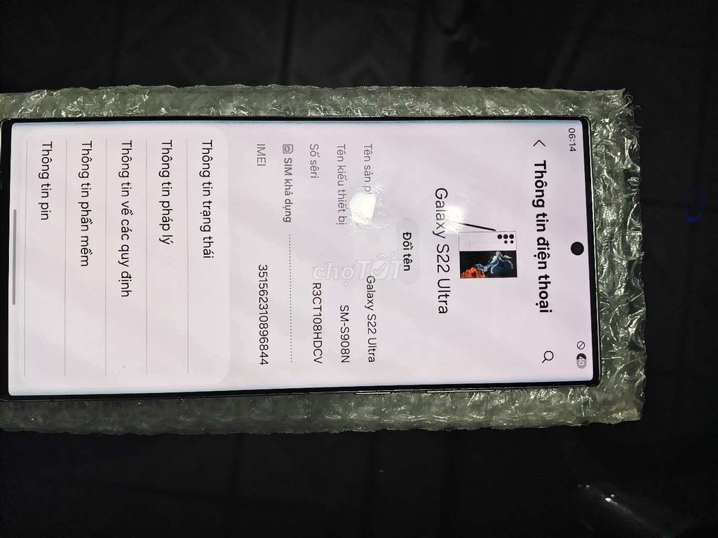 Samsung Galaxy S22 Ultra 256GB Trắng. Mua bán Điện thoại tại Huyện Cờ Đỏ Cần Thơ được đăng bởi Tuấn hình 1