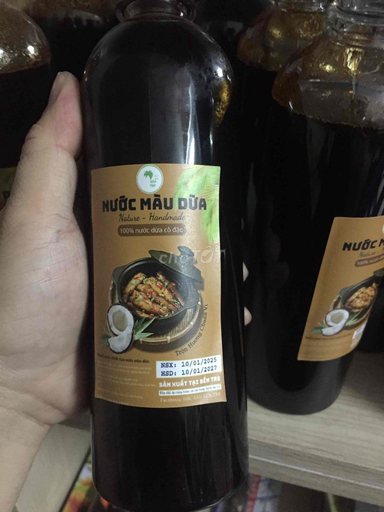 Nước màu dừa bến tre nguyên chất 500ml