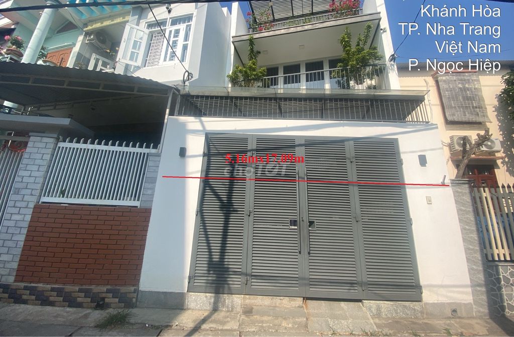 Bán nhà 2 tầng ngang 5,16m hẻm Lương Định Của, p.Ngọc Hiệp, Nha Trang