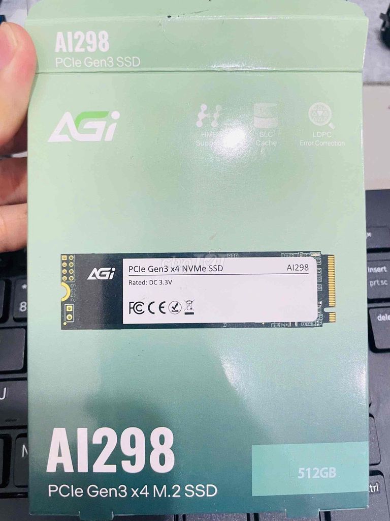 AGI AI298 SSD NVMe 512GB PCIe Gen3 x4. Mua bán Linh kiện (RAM, Card...) tại Thành phố Dĩ An Bình Dương được đăng bởi linhkien hình 1
