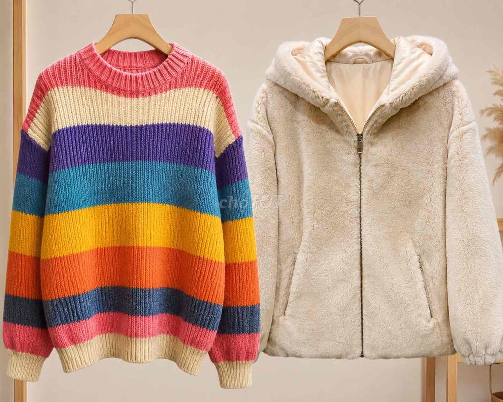 Áo len nữ phối màu size S, M, L. Mua bán Quần áo tại Quận Ngũ Hành Sơn Đà Nẵng được đăng bởi Loan Nguyen hình 1