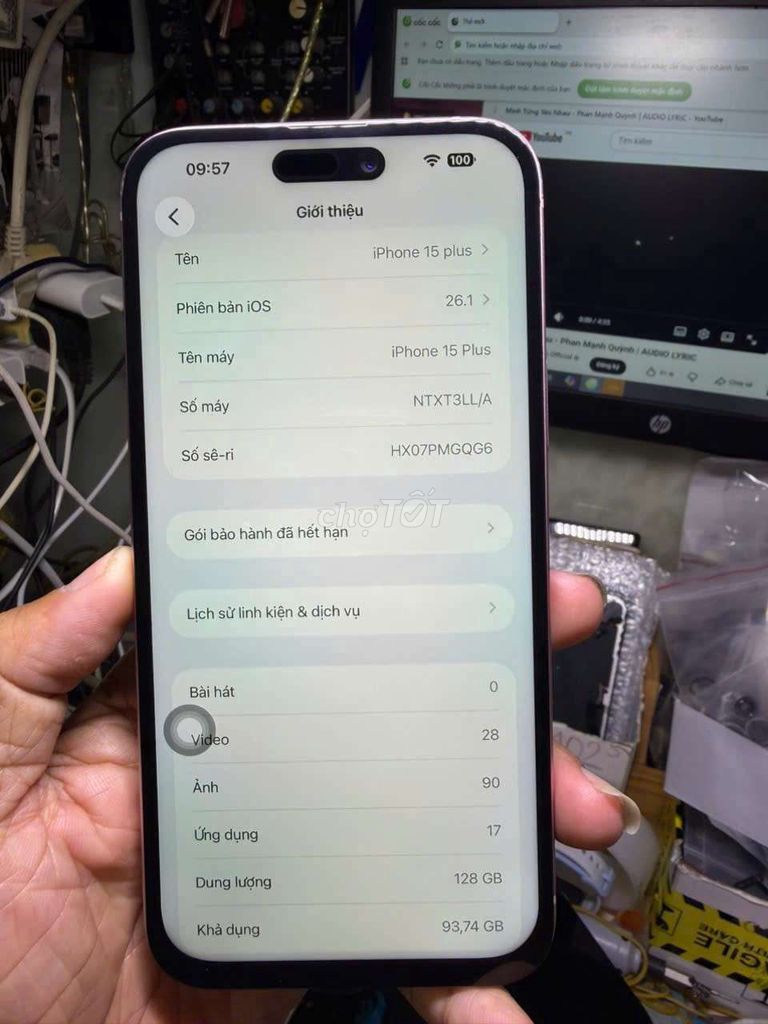 iPhone 15 Plus 128GB quốc tế mỹ giá rẻ. Mua bán Điện thoại tại Quận 8 Tp Hồ Chí Minh được đăng bởi Thiên Hòa mobile  hình 1