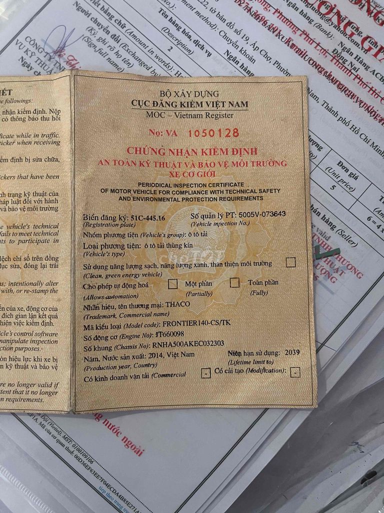 Kia K140 2014. Mua bán Xe tải, xe ben tại Thành phố Biên Hòa Đồng Nai được đăng bởi Nhan Hùng Thanh Phong hình 4