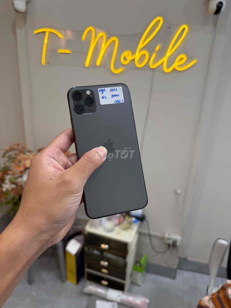 11 Promax 64Gb Quốc Tế màn thay pin 100%. Mua bán Điện thoại tại Quận Thanh Xuân Hà Nội được đăng bởi Ngô Tráng T Mobile hình 1