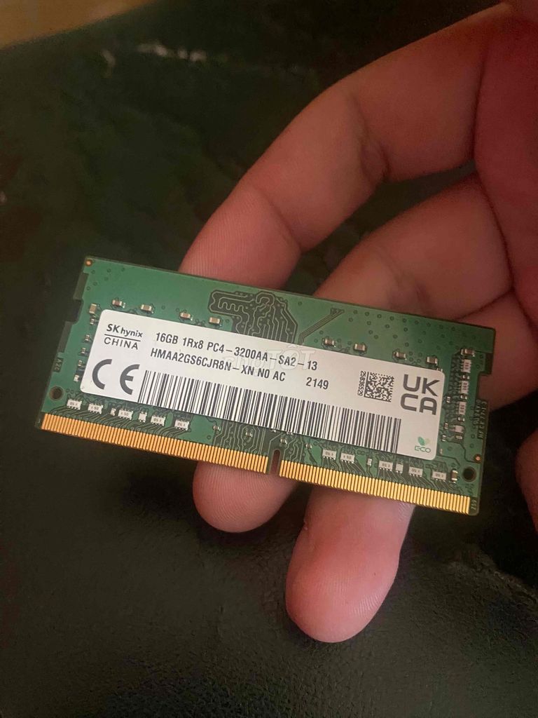 RAM Laptop SKHynix 16GB DDR4 3200MHz zin đét us. Mua bán Linh kiện (RAM, Card...) tại Quận 4 Tp Hồ Chí Minh được đăng bởi Trần Phú hình 1
