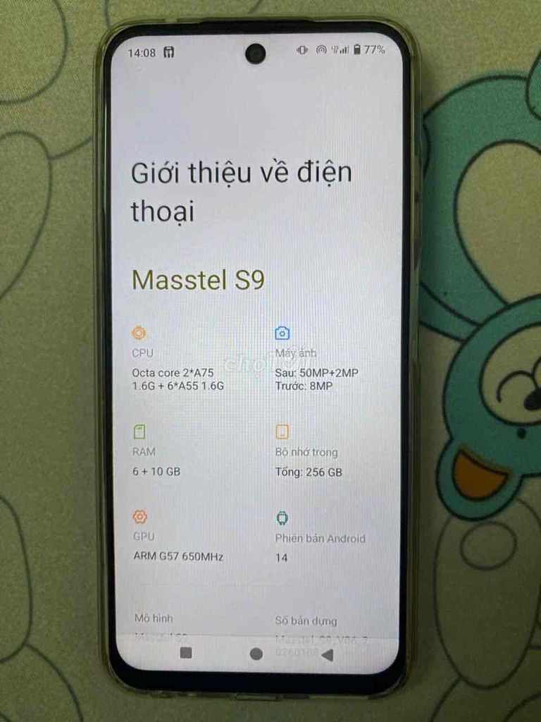 Masstel S9 256GB Android 14. Mua bán Điện thoại tại Thành phố Dĩ An Bình Dương được đăng bởi Tuấn Anh hình 1