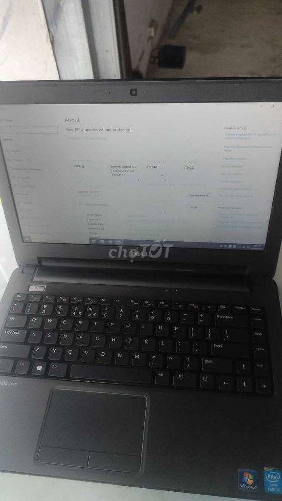 Laptop Dell i3 8GB/119GB Đen. Mua bán Laptop tại Huyện Tịnh Biên An Giang được đăng bởi SM Coffee hình 1