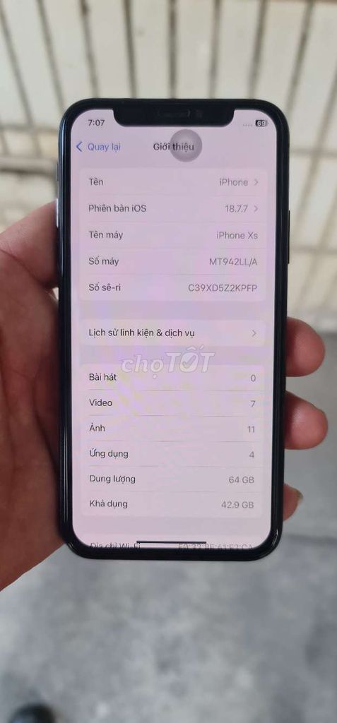 Apple iPhone XS 64GB Đen. Mua bán Điện thoại tại Thành phố Biên Hòa Đồng Nai được đăng bởi Nguyễn hiệp  hình 1