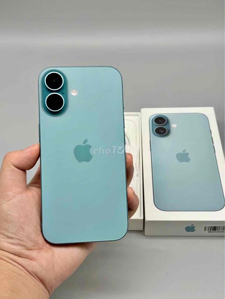 iPhone 16 128GB Teal FULLBOX 99% BH APPLE 12/2025. Mua bán Điện thoại tại Quận 10 Tp Hồ Chí Minh được đăng bởi iStockHCM hình 1