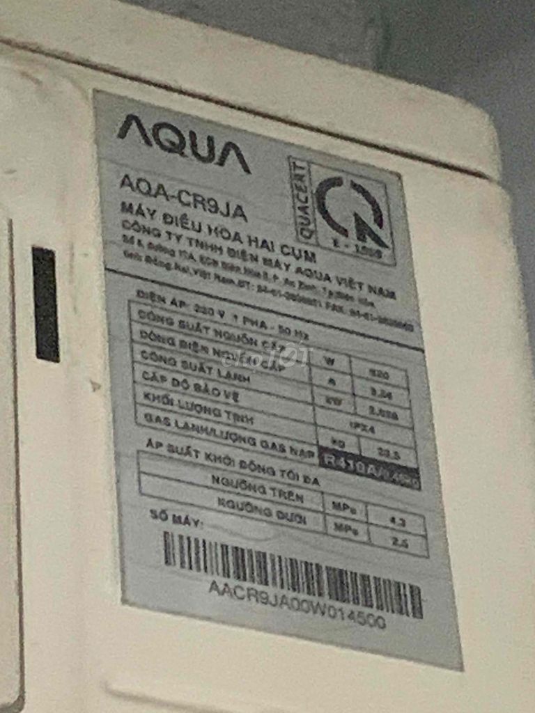 Dọn Trọ Cần Bán Máy Lạnh Aqua