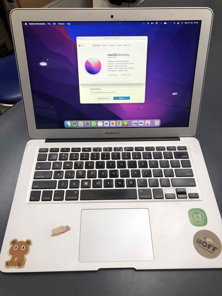 Apple MacBook Air 2015 Core i5 8GB/256. Mua bán Laptop tại Quận Bình Thạnh Tp Hồ Chí Minh được đăng bởi Giang Thien Tu hình 1
