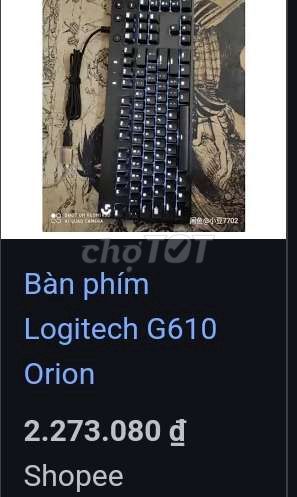 Phím cơ Logitech G610 Orion Blue chính hãng xài ok