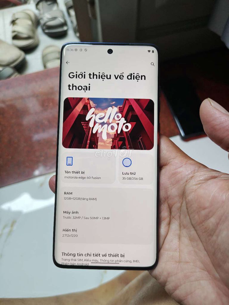 Motorola Edge 60 256GB Xanh. Mua bán Điện thoại tại Quận 3 Tp Hồ Chí Minh được đăng bởi Yên Lâm hình 1
