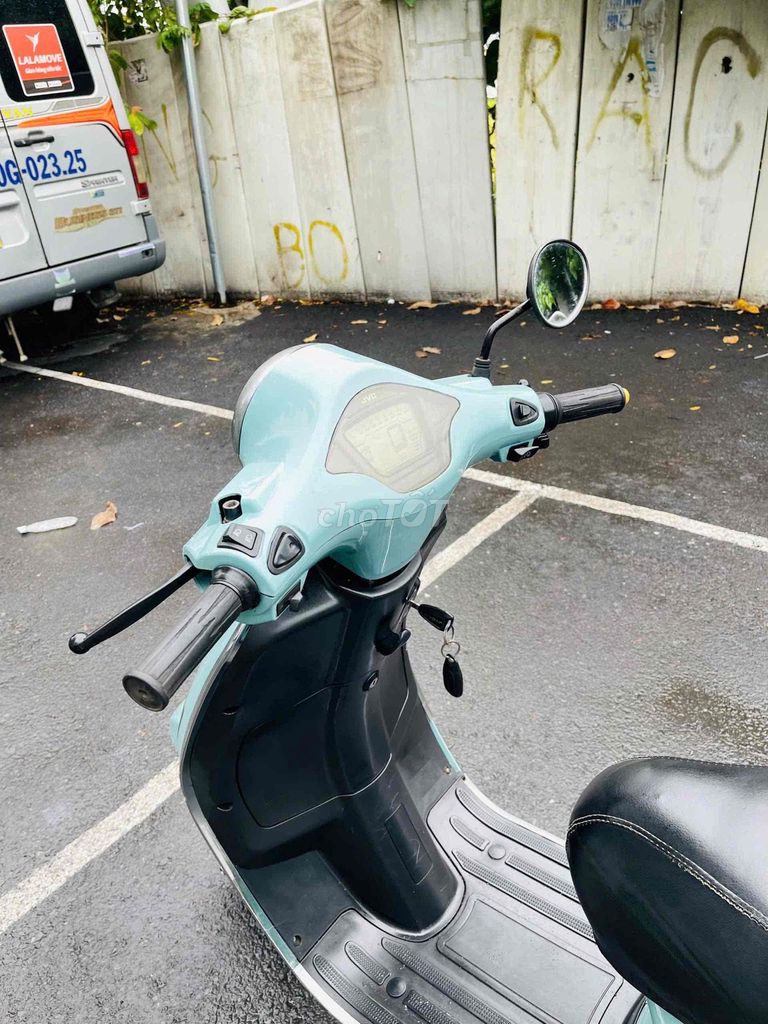 Xe máy điện JVC Vespa Xanh ngọc đã sử dụng