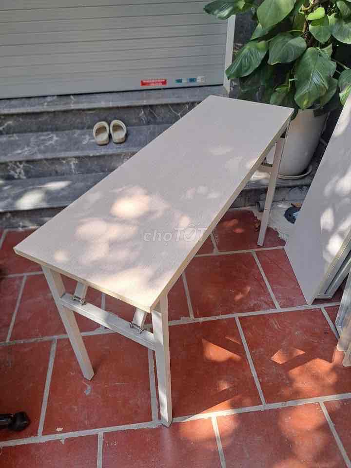 Bàn gấp gỗ kim loại 120x40x75cm. Mua bán Bàn ghế tại Quận Bắc Từ Liêm Hà Nội được đăng bởi Vũ tiến dung hình 1