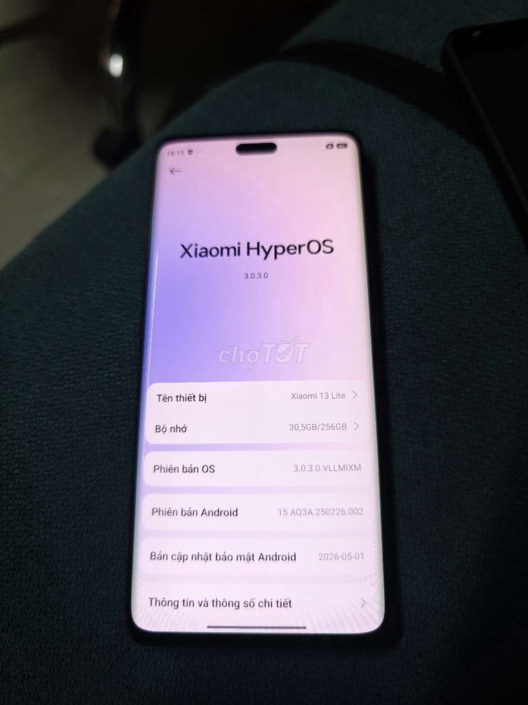 Xiaomi 13 Lite 256GB Đen Android. Mua bán Điện thoại tại Quận Bắc Từ Liêm Hà Nội được đăng bởi tuấn hình 1