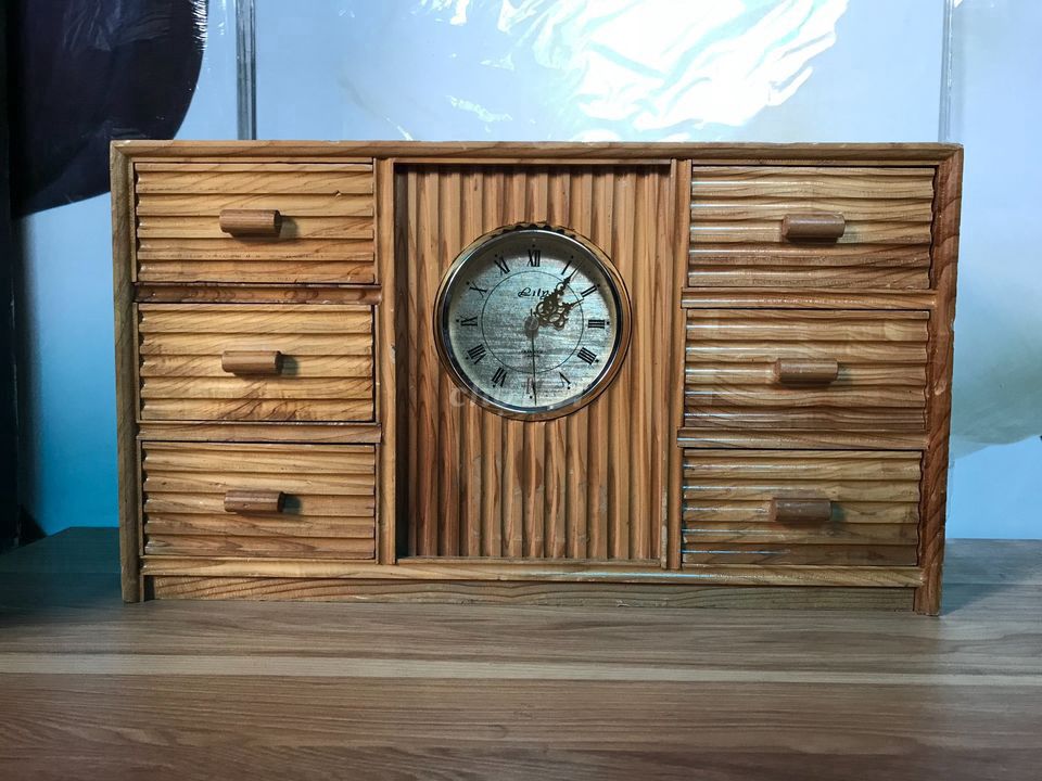 Đồng hồ gỗ Nhật Bản Nâu 45x27cm. Mua bán Nội thất, đồ gia dụng khác tại Thành phố Nha Trang Khánh Hòa được đăng bởi Anh hình 1