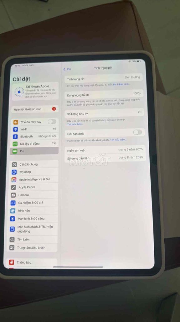 Apple iPad Pro 11 inch (M4) 256GB xám. Mua bán Máy tính bảng tại Thành phố Thủ Dầu Một Bình Dương được đăng bởi Phúc hình 1