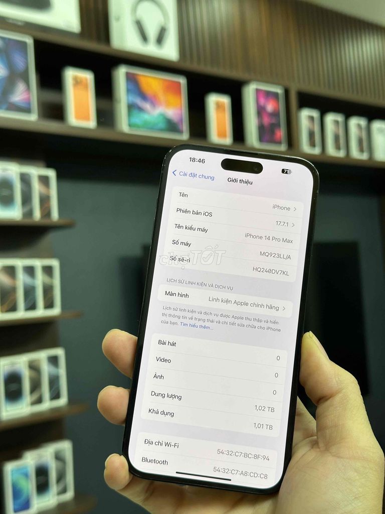 iPhone 14 Pro Max 1TB đen Quốc tế zin áp có GL. Mua bán Điện thoại tại Huyện Mê Linh Hà Nội được đăng bởi Luyệnnn hình 1