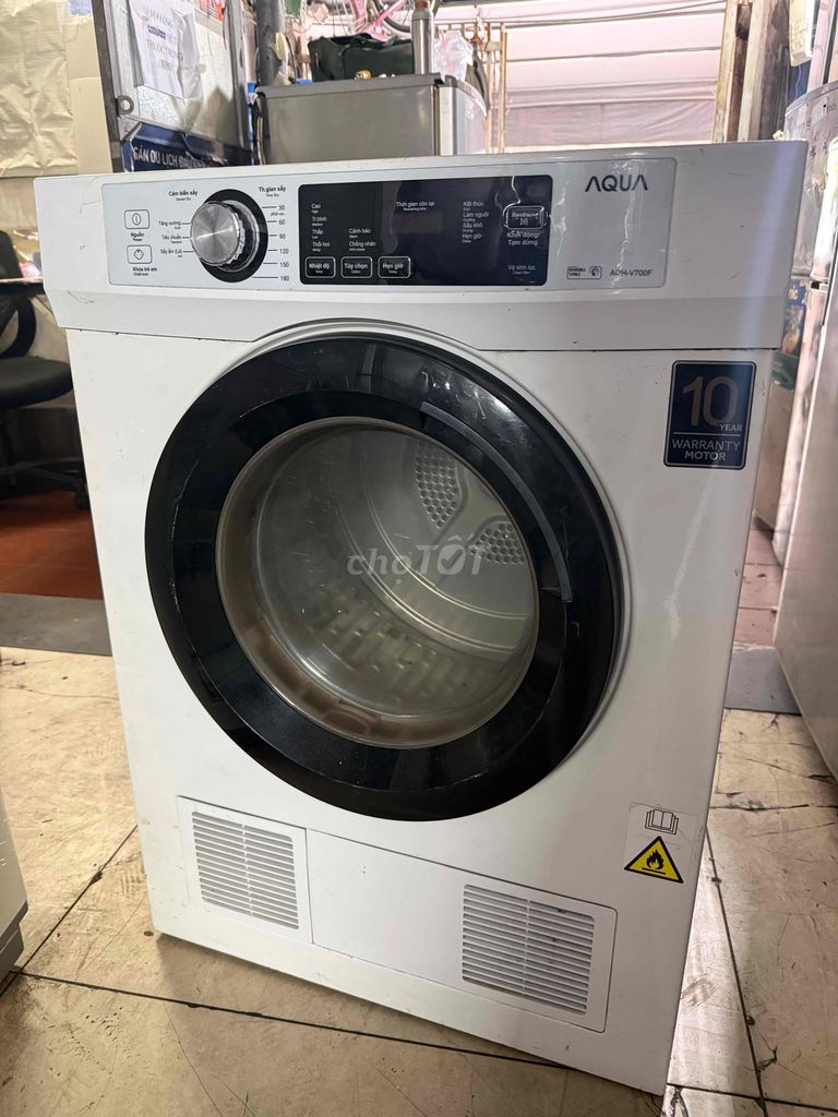 Máy sấy quần áo Aqua 7kg Trắng đã sử dụng. Mua bán Máy giặt tại Quận 7 Tp Hồ Chí Minh được đăng bởi Điện Lạnh Giá Tốt hình 1