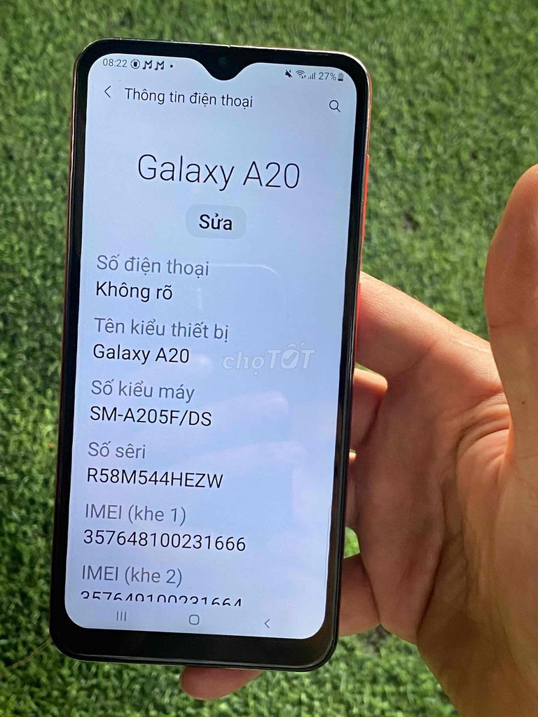 Samsung Galaxy A20 32GB Đỏ. Mua bán Điện thoại tại Thành phố Thủ Đức Tp Hồ Chí Minh được đăng bởi  ngoc cua  hình 1