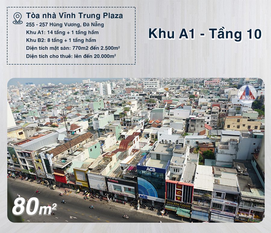 Cho thuê văn phòng Vĩnh Trung plaza, tiện lợi, đẳng cấp