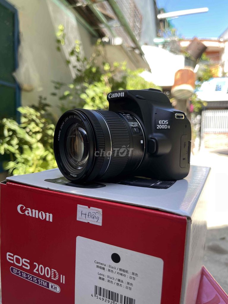 Máy ảnh Canon EOS 200D Mark II Đen. Mua bán Máy ảnh, Máy quay tại Quận Liên Chiểu Đà Nẵng được đăng bởi Hồ Thị Cúc hình 1