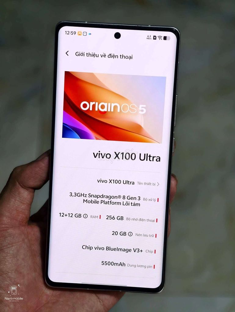 Vivo X100 Ultra 12/256GB Trắng fulbox. Mua bán Điện thoại tại Thành phố Thủ Đức Tp Hồ Chí Minh được đăng bởi NANI MOBILE hình 1