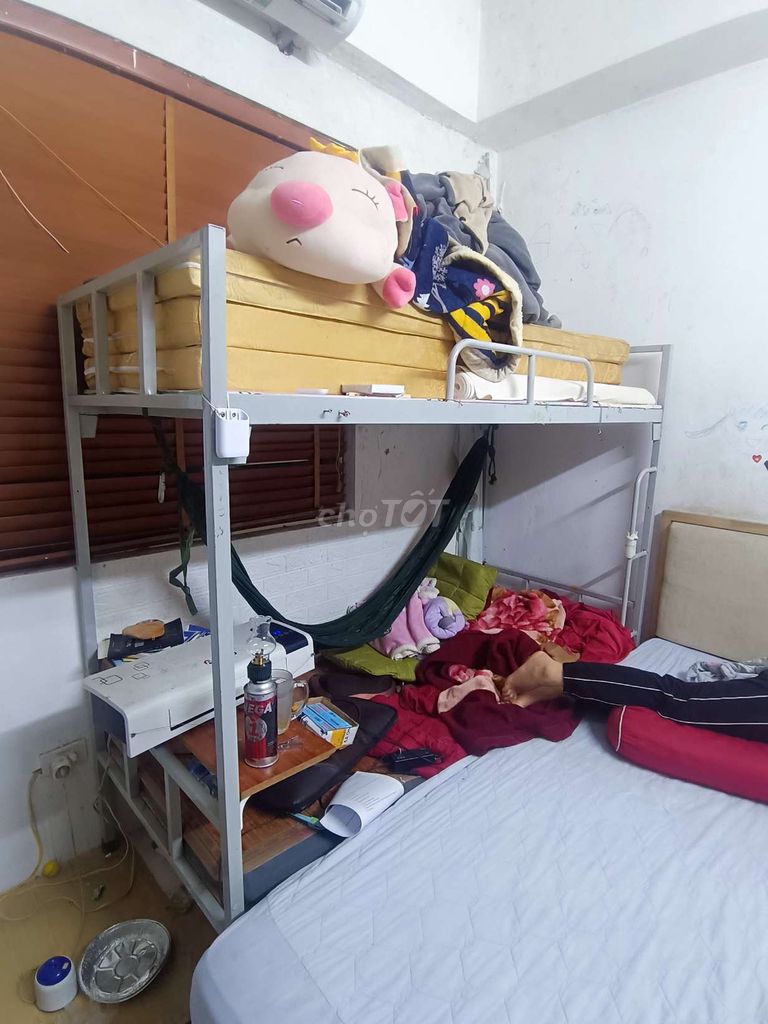 Giường tầng Sắt Gỗ 1.9x0.85m Mới 99%. Mua bán Giường, chăn ga gối nệm tại Quận Hoàng Mai Hà Nội được đăng bởi Công hình 1