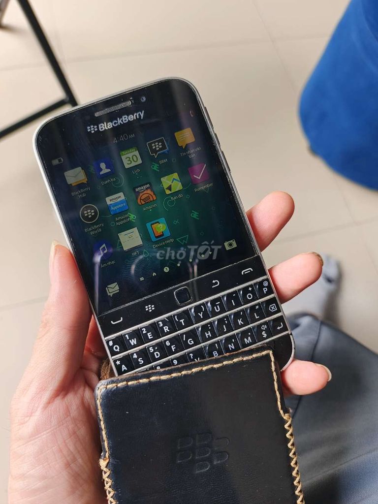 Blackberry Q20 Classic Đen Bao da, dây sạc. Mua bán Điện thoại tại Quận Bắc Từ Liêm Hà Nội được đăng bởi Mr Shin hình 1