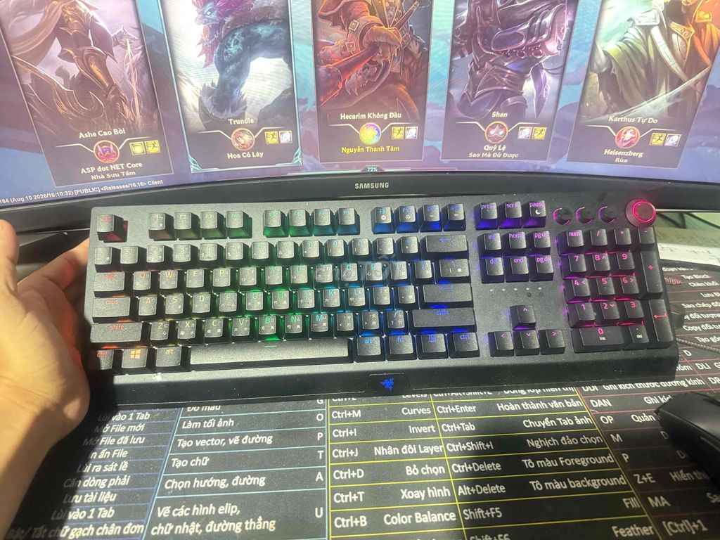 Bàn phím Razer BlackWidow V3 Pro Đen. Mua bán Phụ kiện (Màn hình, Chuột...) tại Thành phố Biên Hòa Đồng Nai được đăng bởi Bùi Văn Nam hình 1