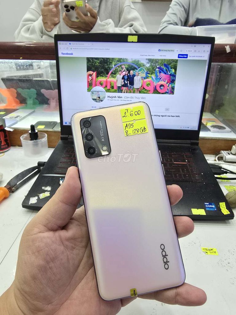 Oppo A95 128GB 8GB . Mua bán Điện thoại tại Thành phố Long Xuyên An Giang được đăng bởi Facebook Cầm Đồ Thúy Vân hình 1