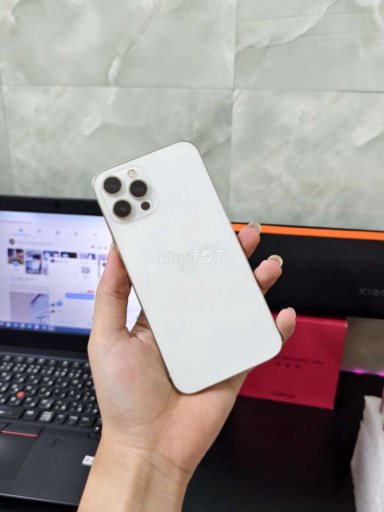 Apple iPhone 12 Pro Max 128GB Trắng. Mua bán Điện thoại tại Huyện Đông Anh Hà Nội được đăng bởi Đại Húp iPhone Lock Đông Anh hình 1