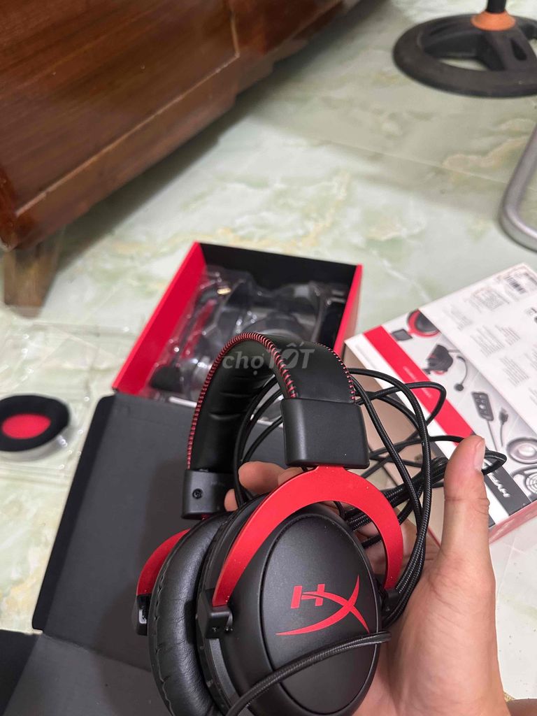 Tai nghe gaming HyperX Cloud II Đen Đỏ. Mua bán Tivi, Âm thanh tại Huyện Võ Nhai Thái Nguyên được đăng bởi Trần Văn Duy hình 1