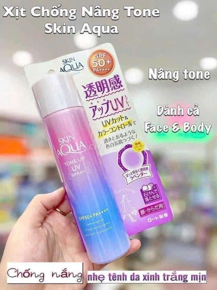 Xịt chống nắng skin aqua nhật