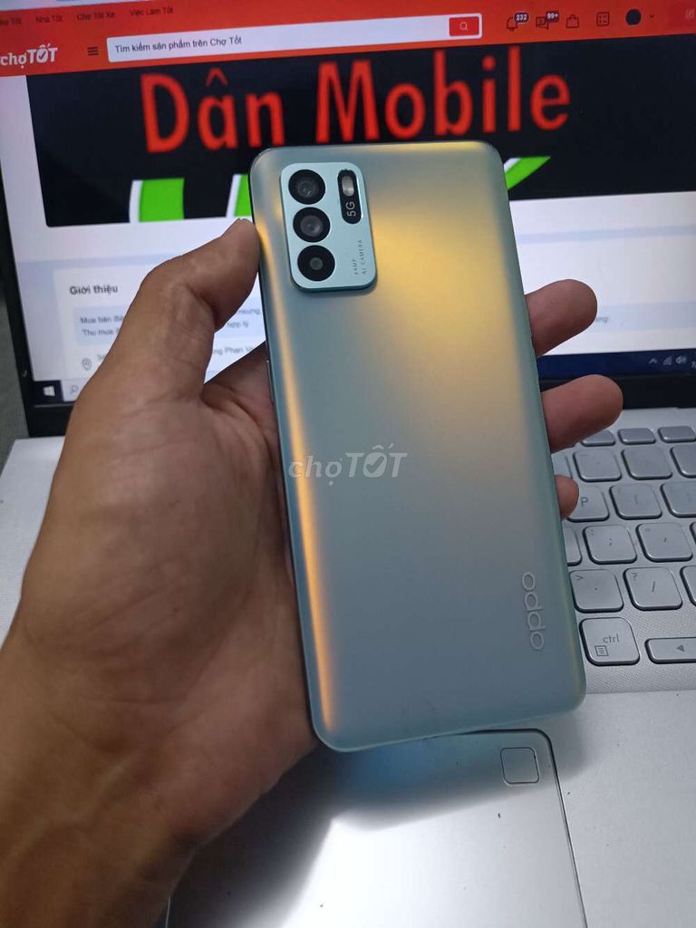 OPPO RENO 6Z 8GB.128GB KO VÂN TAY DIMENSITY 800. Mua bán Điện thoại tại Quận Bình Thạnh Tp Hồ Chí Minh được đăng bởi Dân Mobile hình 1