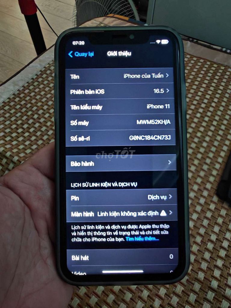 Apple iPhone 11 128GB Tím Hàn Quốc. Mua bán Điện thoại tại Quận Long Biên Hà Nội được đăng bởi Quang Tuấn hình 1
