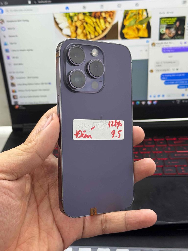 Apple iPhone 14 Pro 128GB Tím Đã sử dụng. Mua bán Điện thoại tại Thành phố Dĩ An Bình Dương được đăng bởi Phúc hình 1